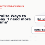 Polite Ways to Say ‘I need more time’
