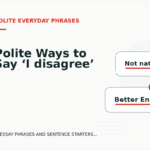 Polite Ways to Say ‘I disagree’
