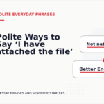 Polite Ways to Say ‘I have attached the file’