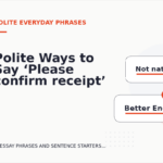 Polite Ways to Say ‘Please confirm receipt’