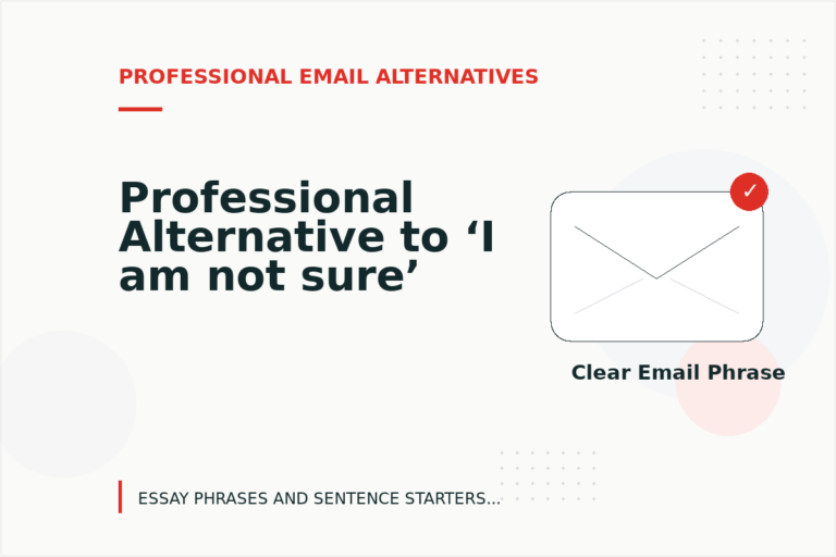 Professional Alternative to ‘I am not sure’ Professional Alternative to ‘I am not sure’