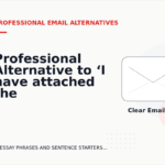 Professional Alternative to ‘I have attached the file’