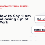How to Say ‘I am following up’ at Work