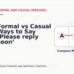 Formal vs Casual Ways to Say ‘Please reply soon’