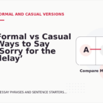 Formal vs Casual Ways to Say ‘Sorry for the delay’