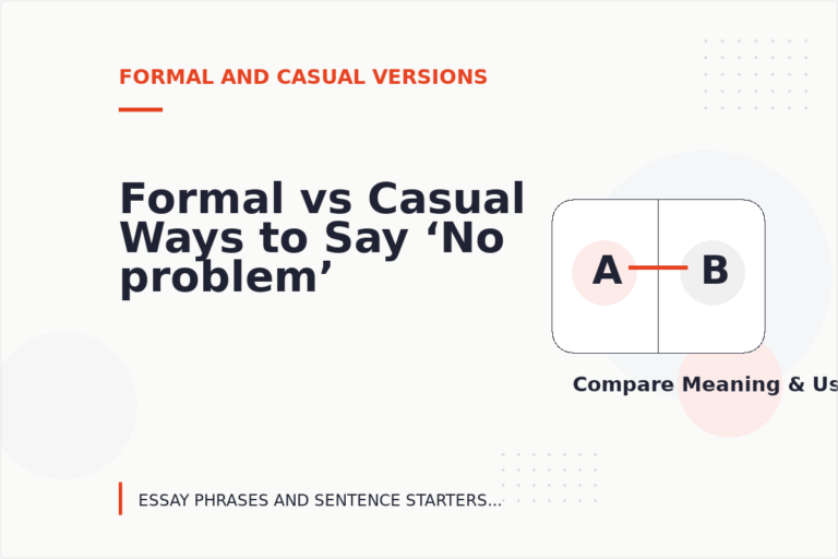 Formal vs Casual Ways to Say ‘No problem’ Formal vs Casual Ways to Say ‘No problem’